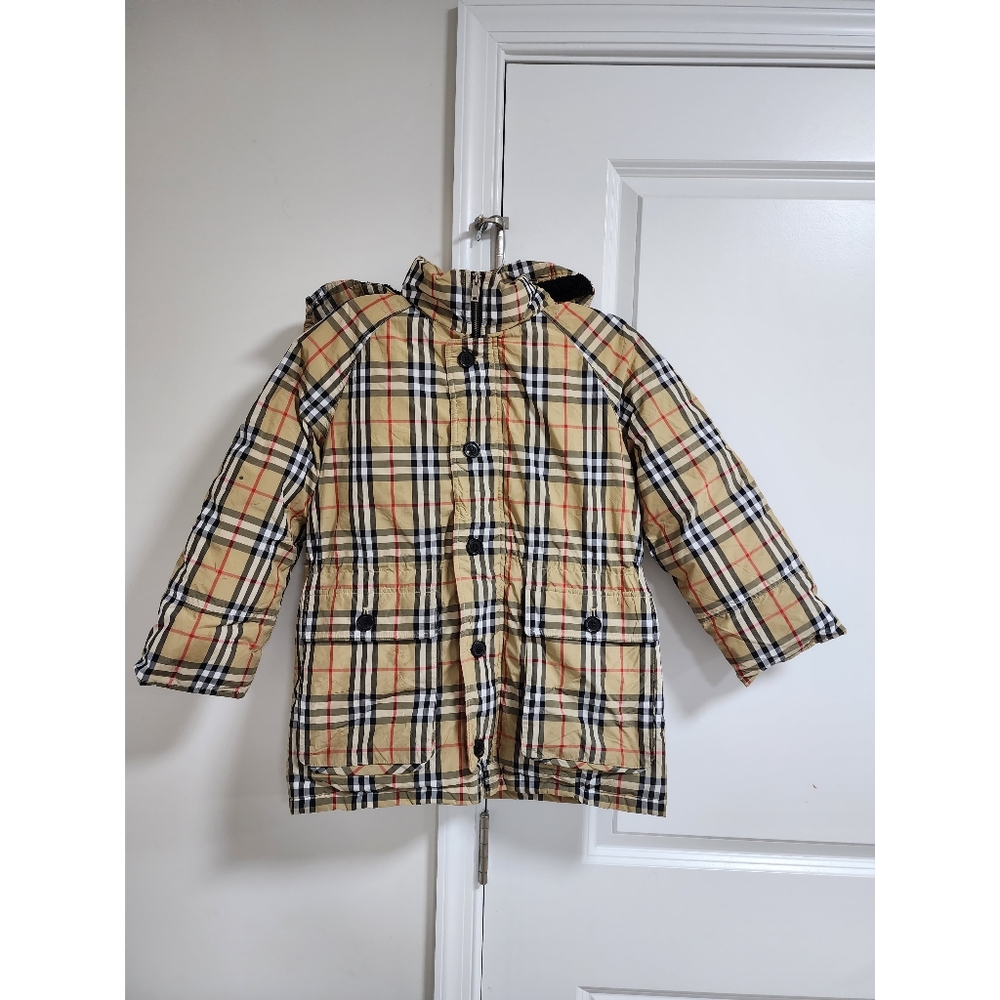 Burberry Puffer Kids Jacket Beige/Black